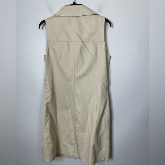Micheal Kors NWT Khakis Trench coat dress double breast Sz Medium - Picture 7 of 8